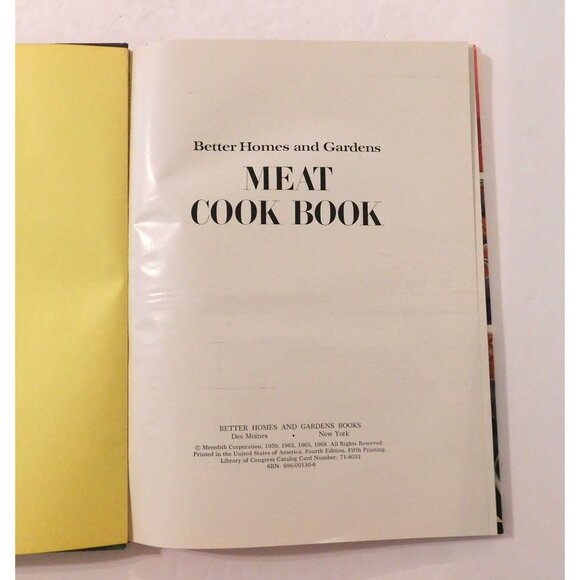 Better Homes and Gardens Meat Cook Book 4th Edition 1968 HB Over 400 Recipes - Picture 3 of 6